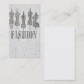 多くのかわいい。 レトロのヴィンテージのテーラー服の型枠 名刺 (正面/裏面)