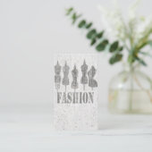 多くのかわいい。 レトロのヴィンテージのテーラー服の型枠 名刺 (スタンド正面)