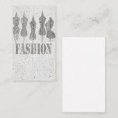 多くのかわいい。 レトロのヴィンテージのテーラー服の型枠 名刺 (正面/裏面)