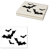 多くのこうもりシルエットアートスタンプ ラバースタンプ (押印)