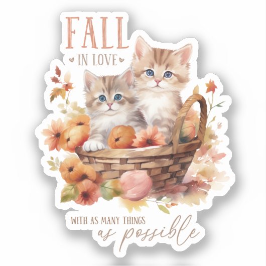 多くのものに恋する秋 シール (正面)