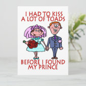 多くのカエルにキス ウェディング招待状 招待状 (スタンド正面)