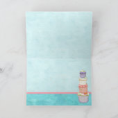 多くのカップケーキ！ カスタムケーキ事業のノートカード カード (内部)