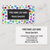 多くのカラフルの円の名刺 名刺 (正面/裏面)