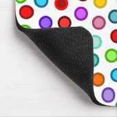 多くのカラフルの円 マウスパッド (コーナー)