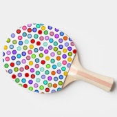 多くのカラフルの円 卓球ラケット (横)