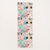 多くのカラフル犬デザインヨガマット ヨガマット (裏面)