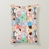 多くのカラフル犬デザイン子供アクセントピロー アクセントクッション (正面(垂直))