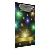 多くのカラフル白熱［赤熱］光を放つフェスティバル灯 ミニクリップボード (アングル)