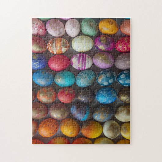 多くのカラフル飾イースター卵 ジグソーパズル (縦)