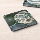 多くのガラス魚釣りフロート、アラスカ コースター (左側)