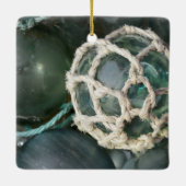 多くのガラス魚釣りフロート、アラスカ セラミックオーナメント (裏面)