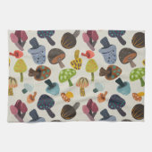 多くのキノコ キッチンタオル (横)