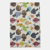 多くのキノコ キッチンタオル (縦)