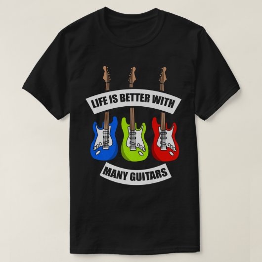 多くのギターの方が人生が良い780 Tシャツ (デザイン正面)