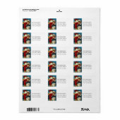 多くのクリスマスのパッケージのヴィンテージの宛名ラベル ラベル (フルシート)