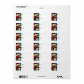 多くのクリスマスプレゼントヴィンテージギフトラベル ラベル (フルシート)