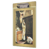 多くのクリップボードを提供しているカトリックの司祭 クリップボード (左)