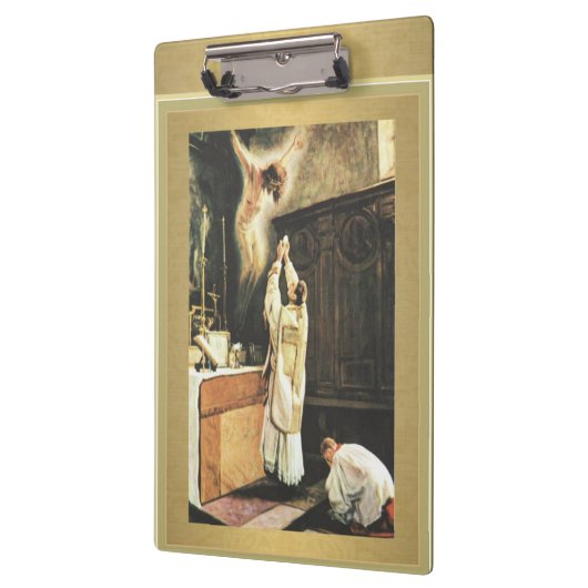 多くのクリップボードを提供しているカトリックの司祭 クリップボード (左)