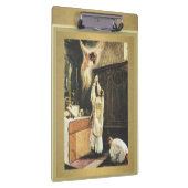 多くのクリップボードを提供しているカトリックの司祭 クリップボード (右)