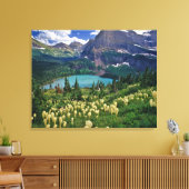 多くのグラインネル湖の上のbeargrass キャンバスプリント (インサイチュ (リビング))