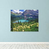 多くのグラインネル湖の上のbeargrass キャンバスプリント (インサイチュ (ウッドフロア))