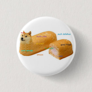 多くのケーキDogeButton 缶バッジ
