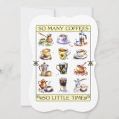 多くのコーヒー、しかし時間は少ない (正面)