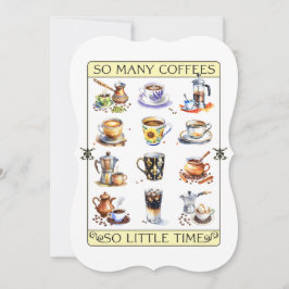 多くのコーヒー、しかし時間は少ない