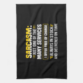 多くのサービスの一つだけを皮肉る キッチンタオル (縦)