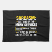 多くのサービスの一つだけを皮肉る キッチンタオル (横)