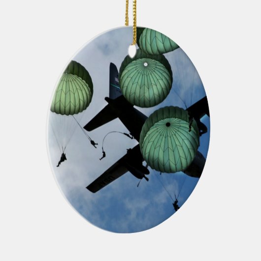多くのジャンプの代表団、パラシュート、米国陸軍 セラミックオーナメント (右)