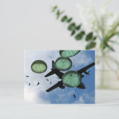 多くのジャンプの代表団、パラシュート、米国陸軍 ポストカード (スタンド正面)