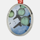 多くのジャンプの代表団、パラシュート、米国陸軍 メタルオーナメント (左)