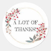 多くのステッ感謝していク ラウンドシール (正面)