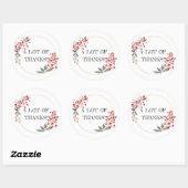 多くのステッ感謝していク ラウンドシール (シート)