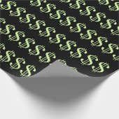 多くのドル記号($) ラッピングペーパー (角)