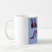 多くのハイヒールの靴たくさんの色とスタイル コーヒーマグカップ (左)