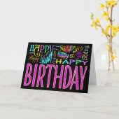 多くのハッピーバースデー カード (黄色い花)