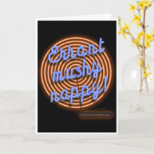 多くのハッピーリターンおもしろいアナグラム カード (黄色い花)