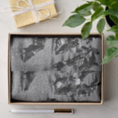 多くのハトの白黒写真撮影 薄葉紙 (ギフト)