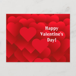 多くのハートがバレンタインデーはがき ポストカード