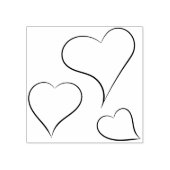 多くのハートスタンプ ラバースタンプ (インプリント)