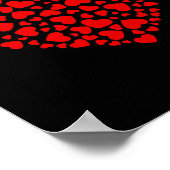 多くのハートバレンタインデー男の子ガールズキッズ ポスター (角)