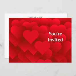 多くのハートブライダルシャワー招待 招待状