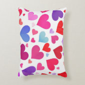 多くのハート アクセントクッション (正面(垂直))