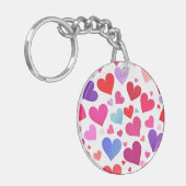 多くのハート キーホルダー (正面左)