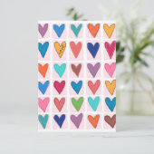 多くのハート サンキューカード (スタンド正面)