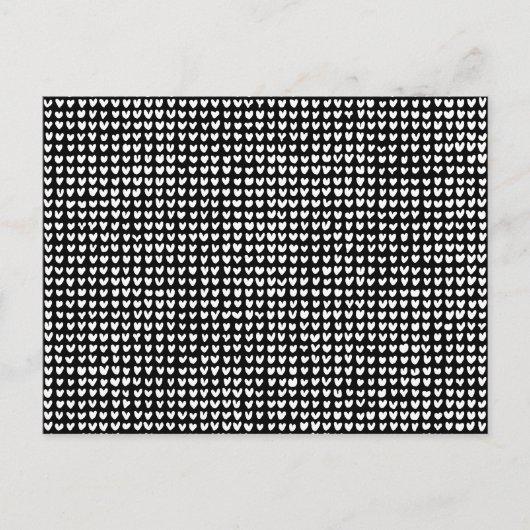 多くのハート（白） ポストカード (正面)