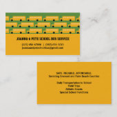 多くのバススクールバスの名刺 名刺 (正面/裏面)